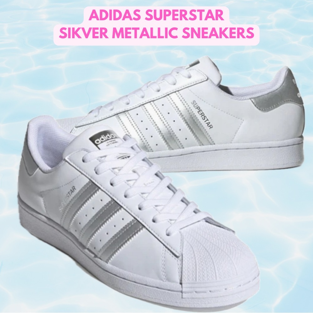 Adidas Superstar Metallic Silver Women’s Sneakers
